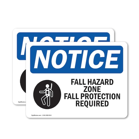 Signmission 7 in Height, 10 in Width, Vinyl Decal, Rectangle OS-2PACK-NS-D-710-L-12435